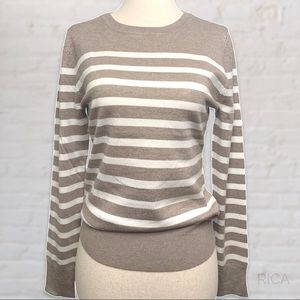 Brown stripped pullover - NEW